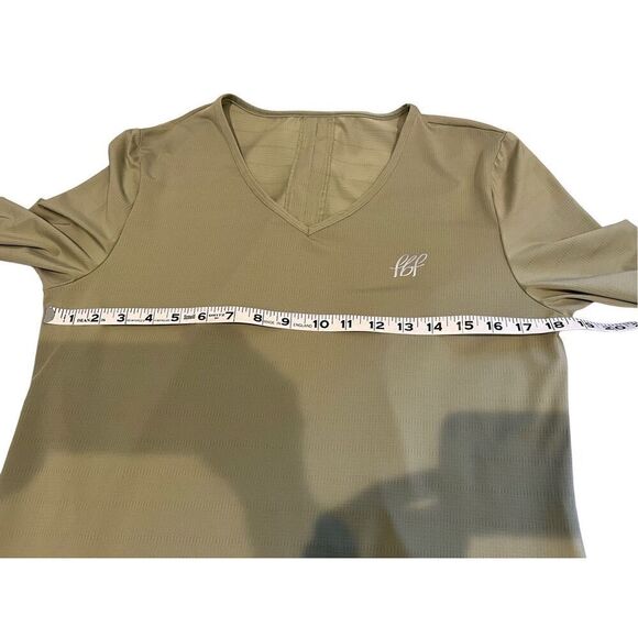 fbf Body long sleeve list green v-neck shirt - XL - Picture 5 of 6